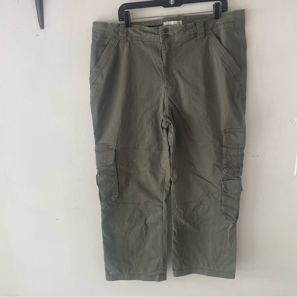 Abercrombie & Fitch Green Relaxed Carpenter Cargo Pants 37248 - Picture 9 of 13